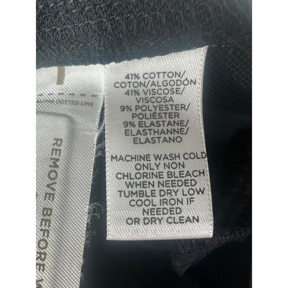 Loft Womens Petite Black Cropped Pants Cotton Viscose Blend Size 4P - Picture 8 of 13